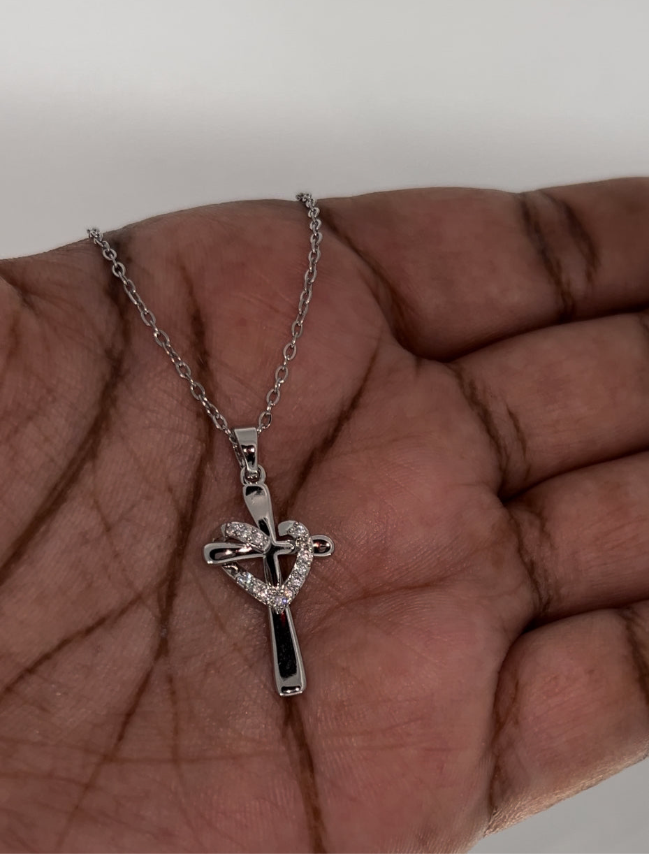 Cross & Heart Necklace