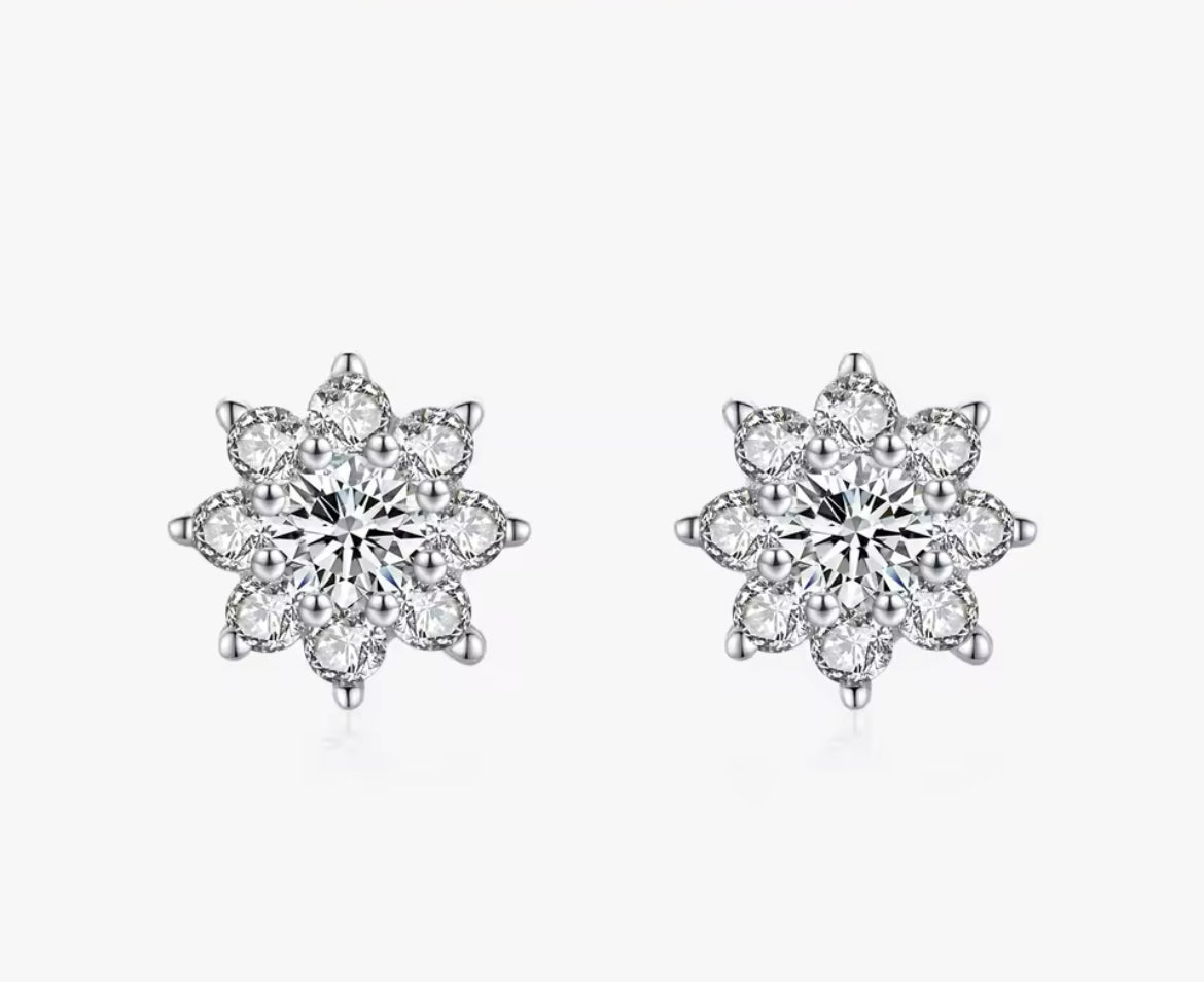 Flower earrings
