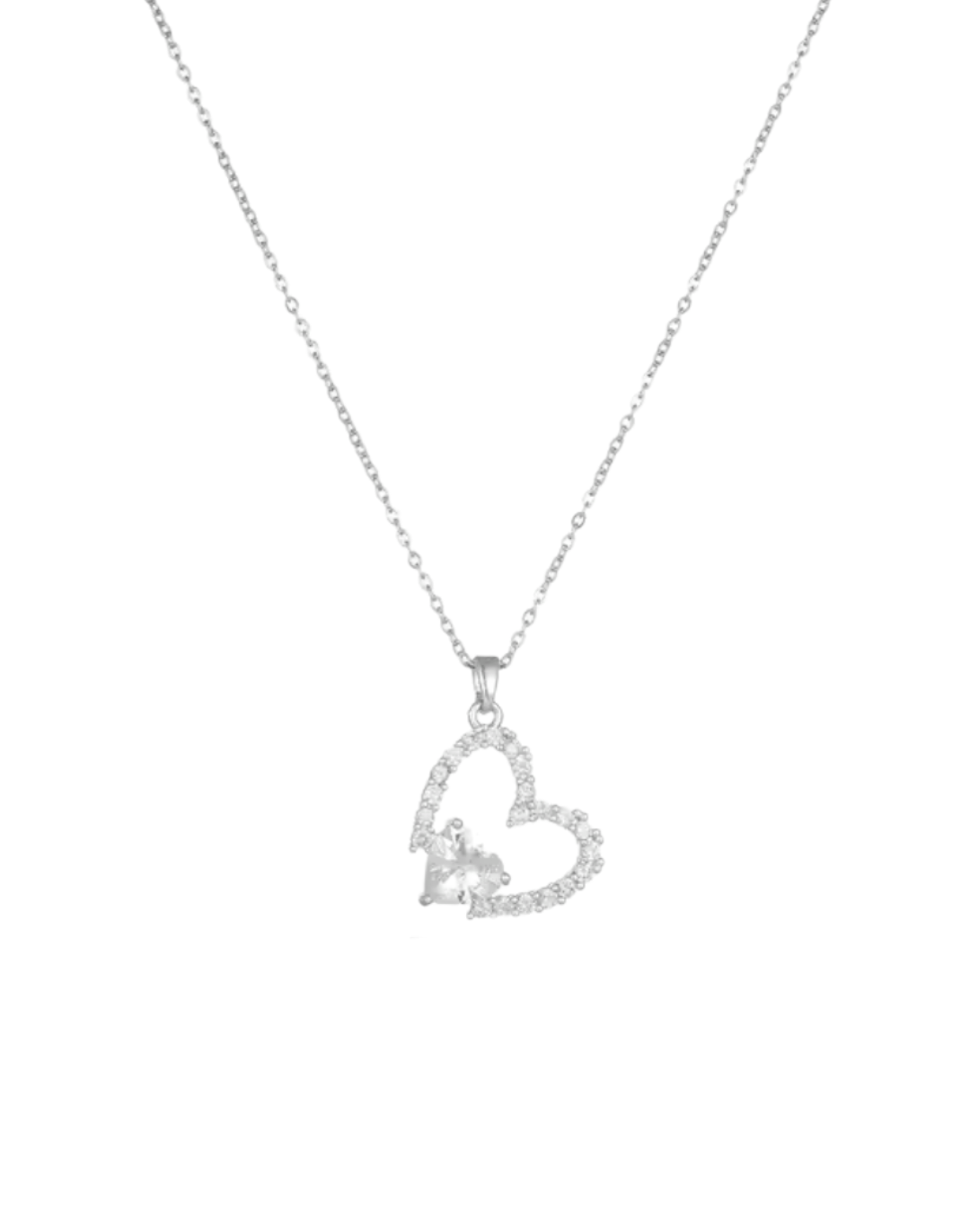 Double heart Necklace