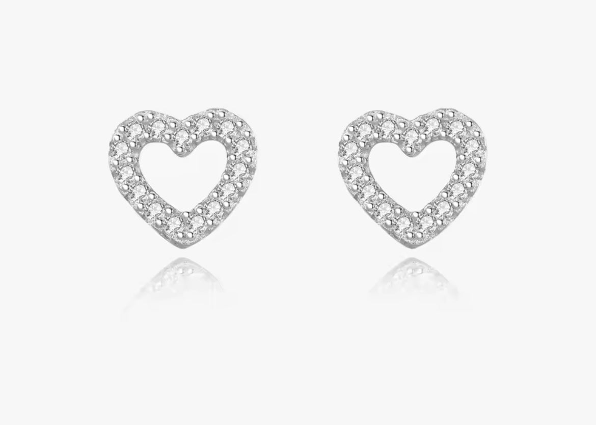 Heart studs