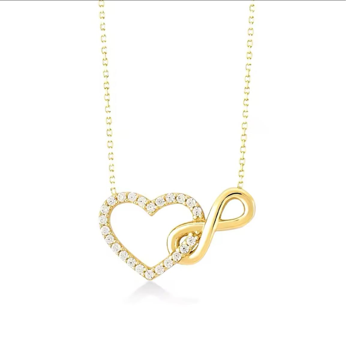 Heart & Infinity Necklace