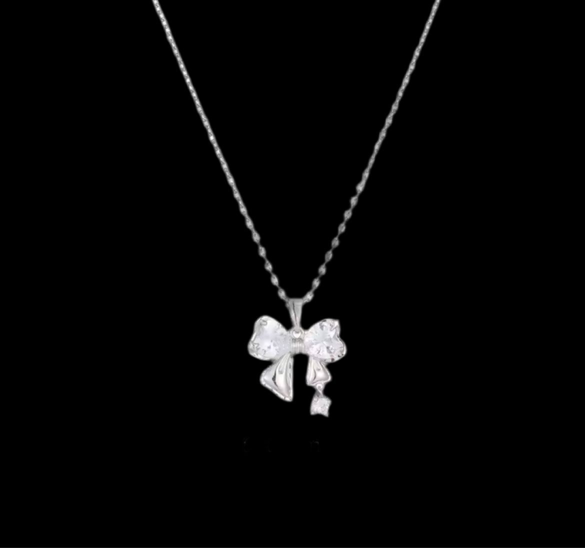 Bow necklace