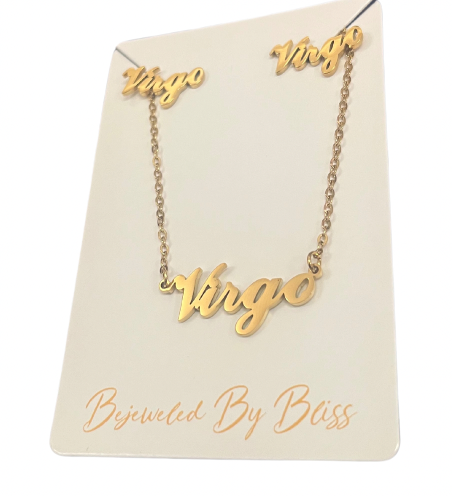 Custom necklace and earring