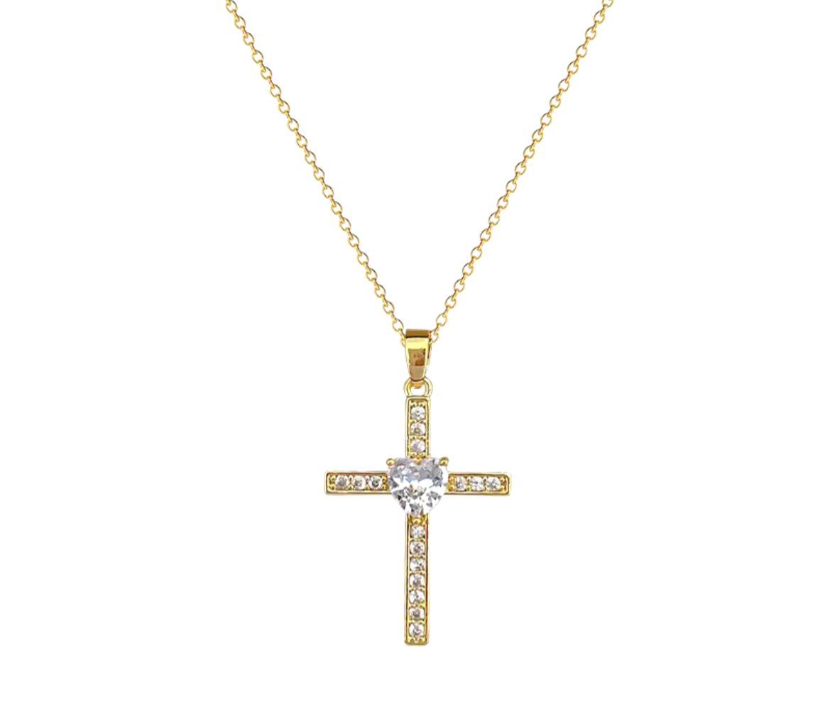 Cross & Heart necklace