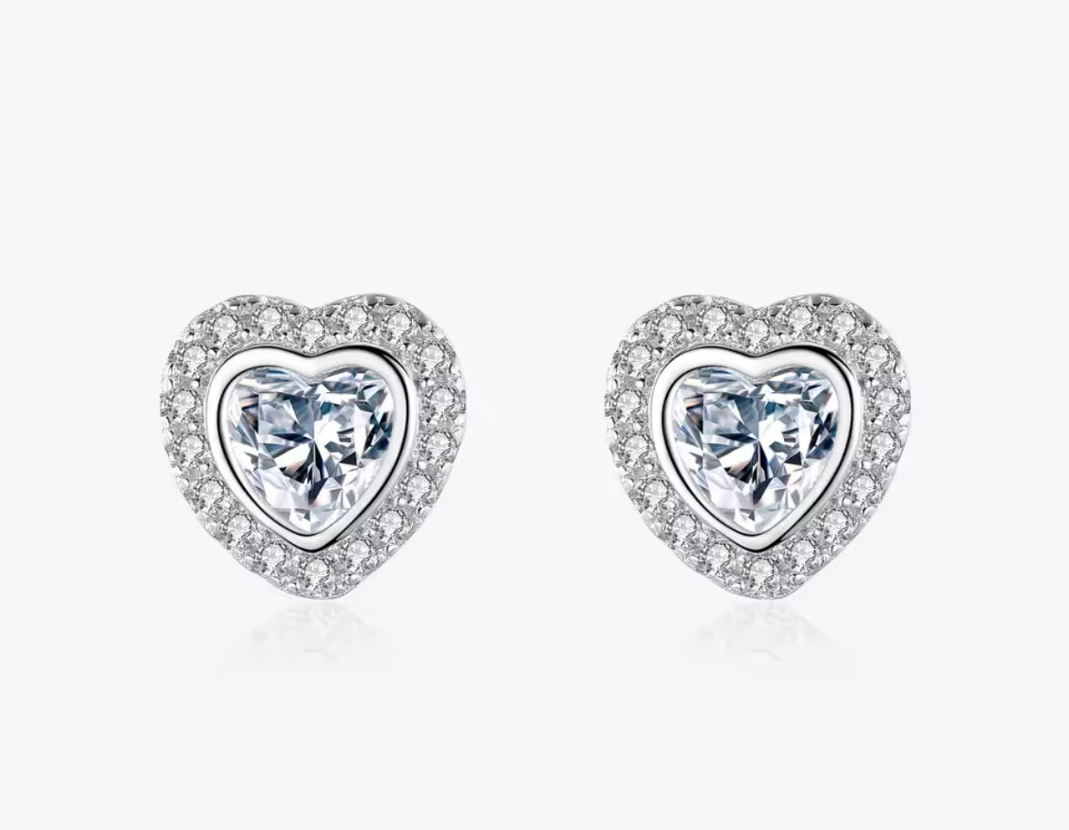 Heart Studs