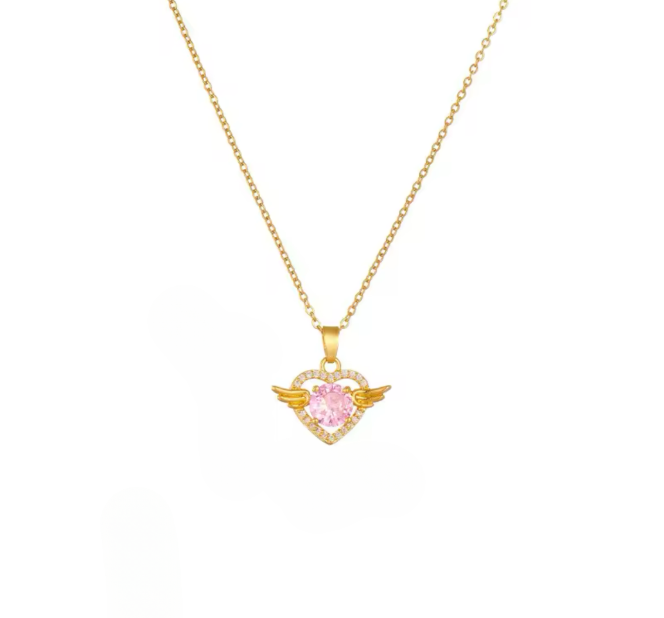 Angel heart necklace