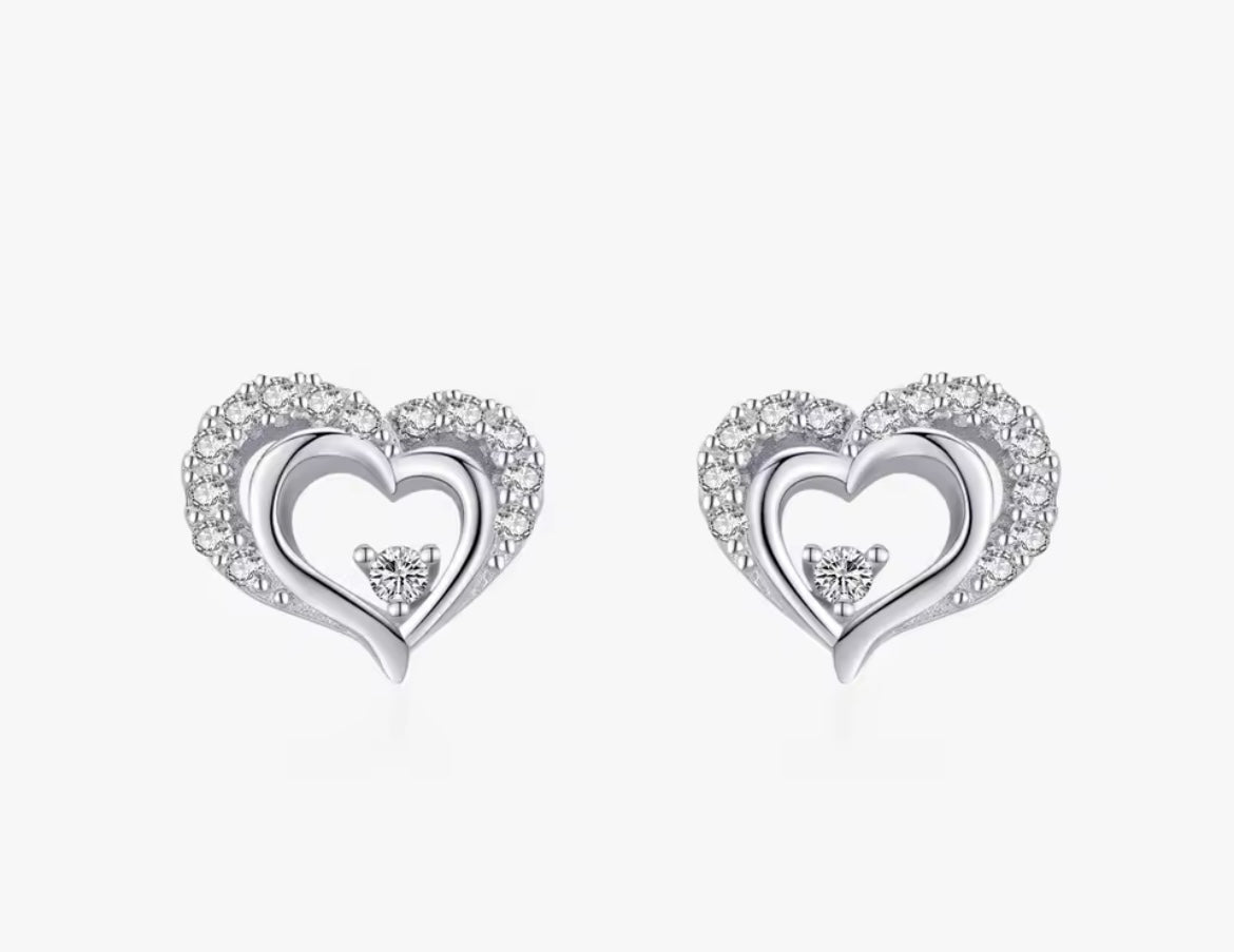 Triple Heart Stud