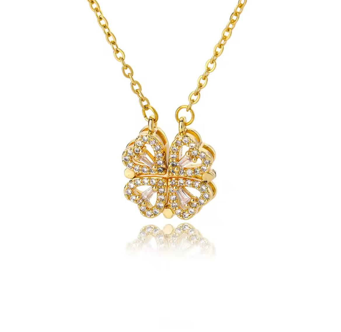 Heart & Clover necklace