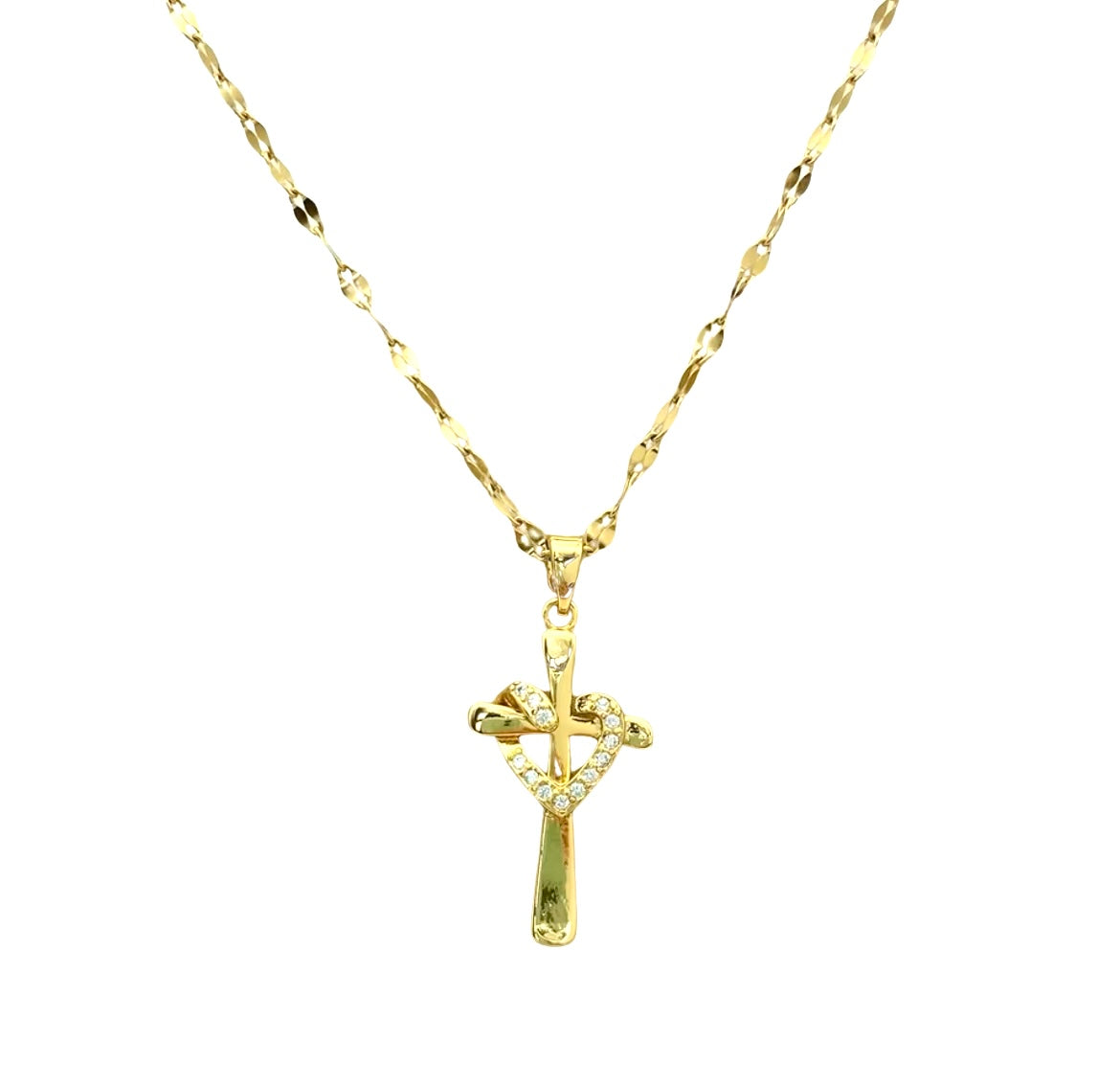 Cross & Heart Necklace