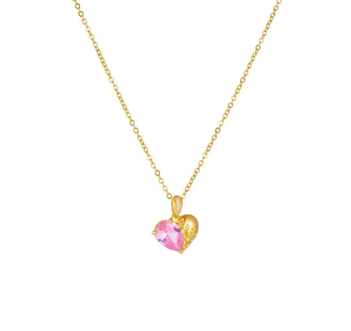 Half heart necklace