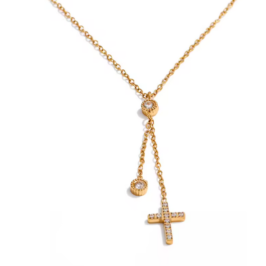 Cross Y Necklace