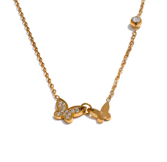 Double Butterfly necklace