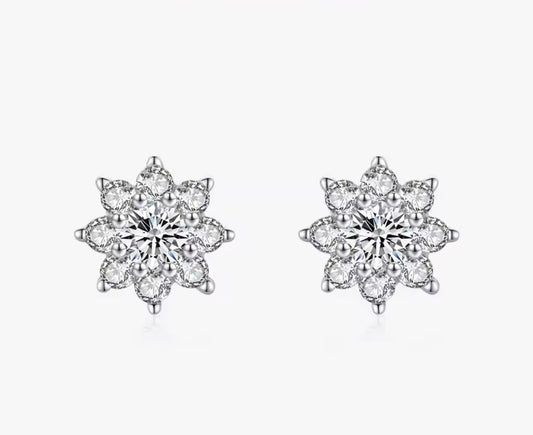 Flower earrings
