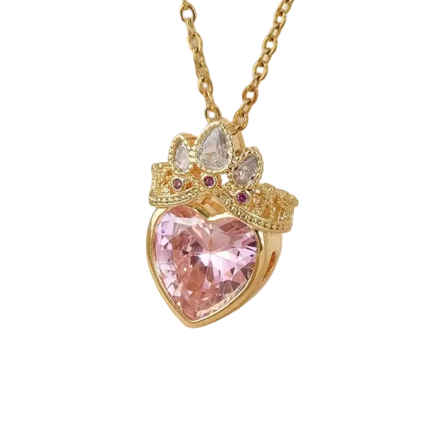 Princess heart necklace