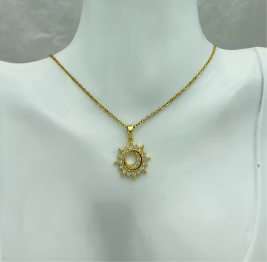 Sun & moon necklace