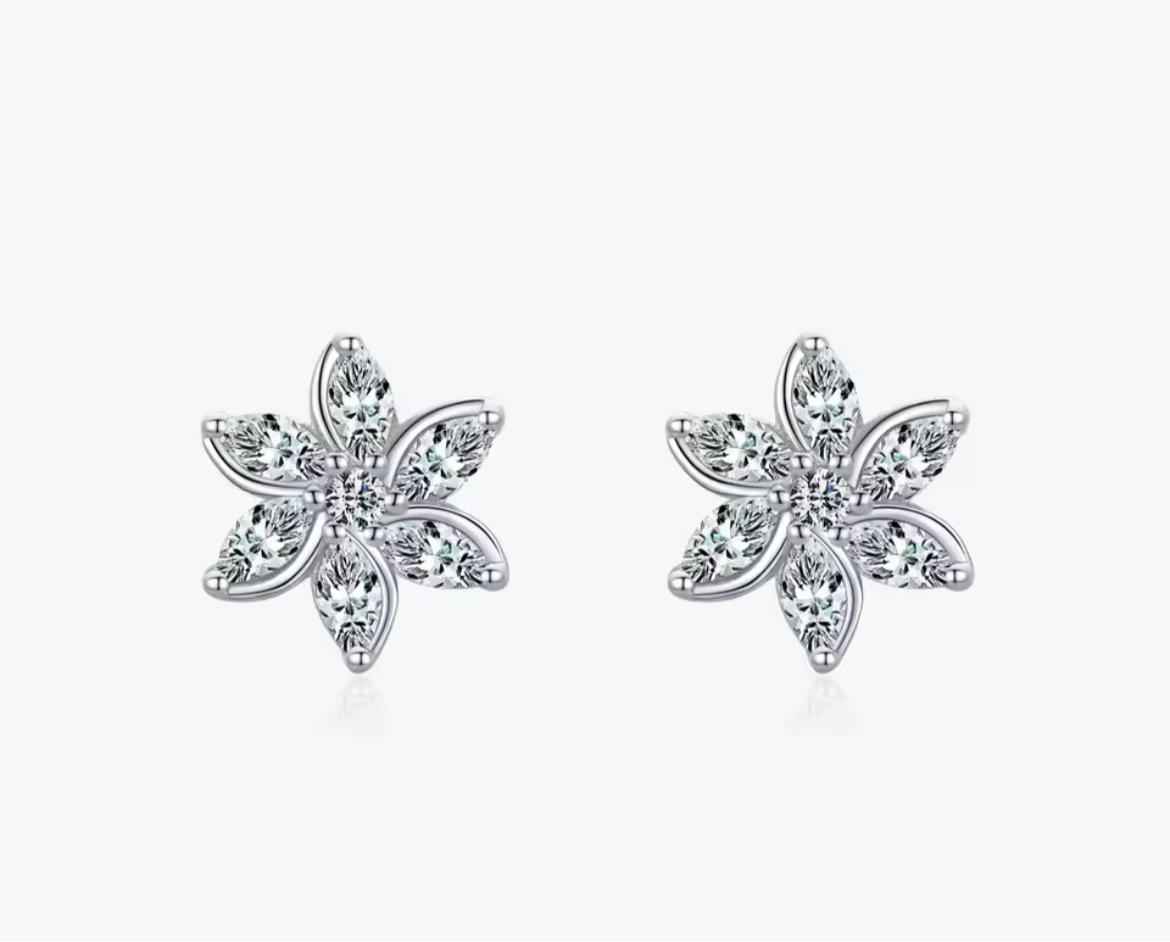 Flower x Star stud
