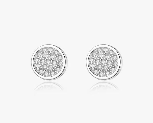 Sterling silver circle stud