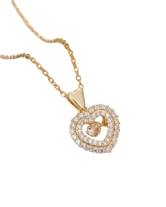 Double Heart Necklace