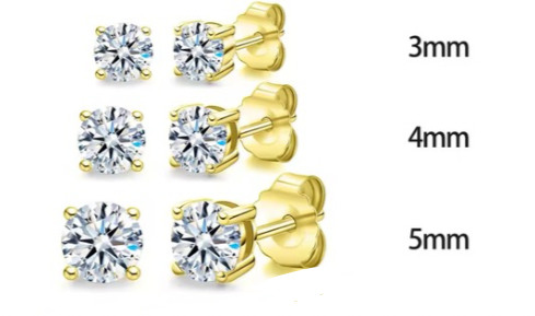 Sterling silver studs