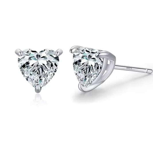 Heart studs