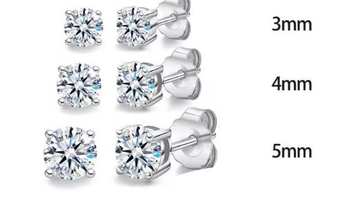 Sterling silver studs