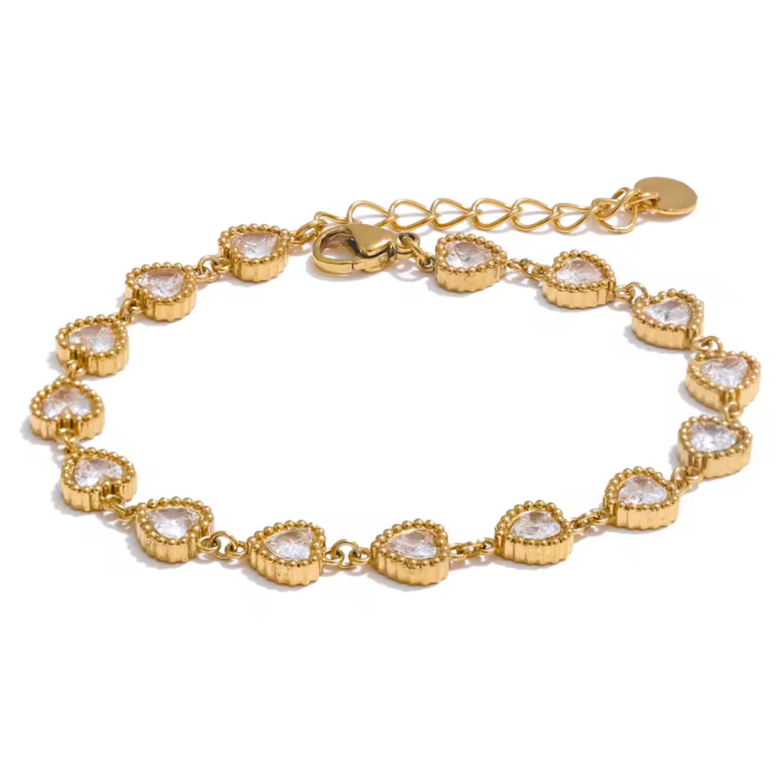 Heart Tennis Bracelet