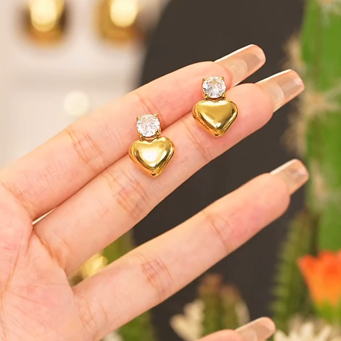 Jumbo Heart Earrings