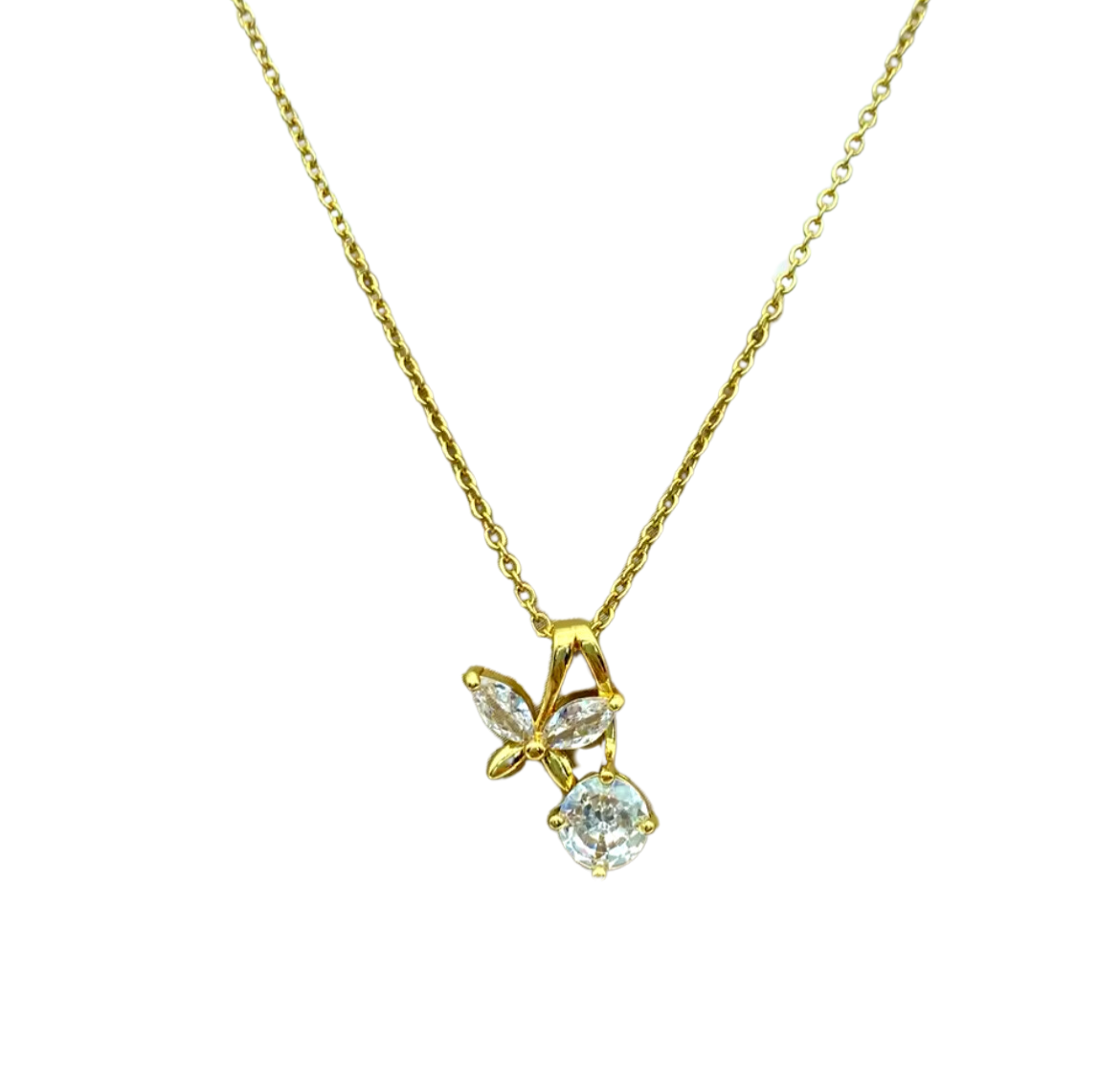 Butterfly & Cherry Necklace